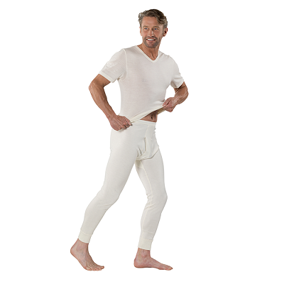 EUSANA Comfort Herren Kurzarm Leibchen V-Ausschnitt