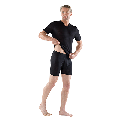 EUSANA Comfort Herren Kurzarm Leibchen V-Ausschnitt – Bild 2