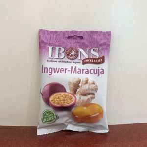 Ibons Ingwer Bonbons<br>ohne Zucker - Ingwer Maracuja